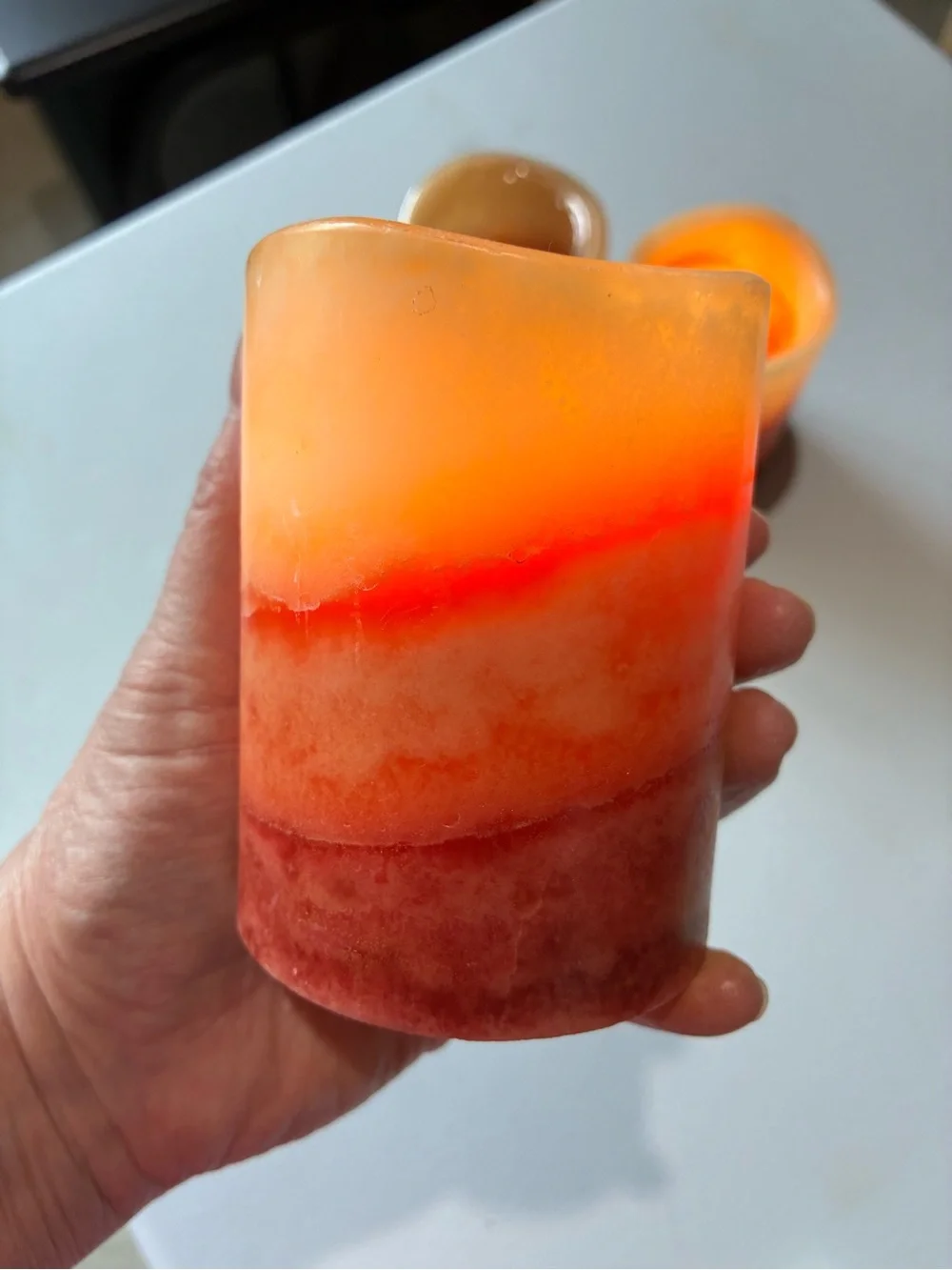 Flameless Scented Candle Set of 3 - Picture 4 of 9